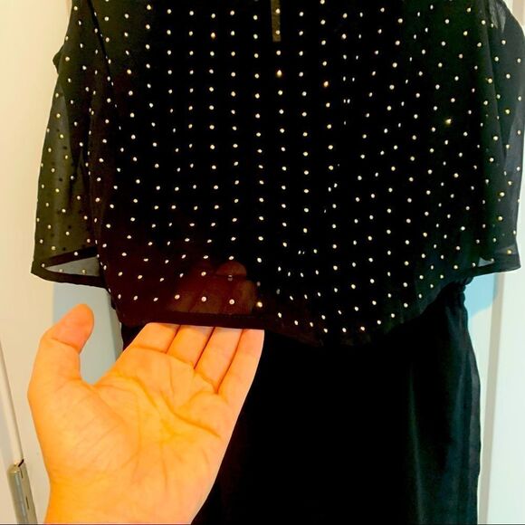 NWT! Ya Los Angeles Black Bedazzled Romper Women’s Size Medium (M) - Picture 10 of 11